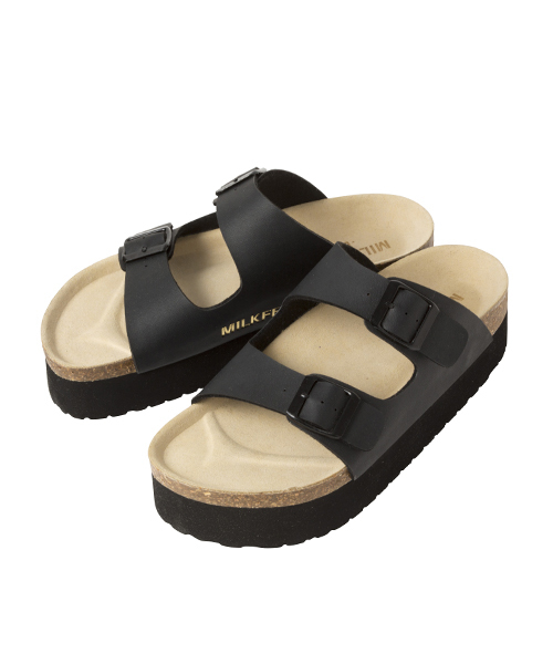 MILKFED.（ミルクフェド）の「【mini7月号掲載】PLATFORM SANDAL　（サンダル/プラットホーム）（サンダル・レディース・ブラック/ブラウン/ホワイト・SMALL/MEDIUM/LARGE）」の8枚目の写真