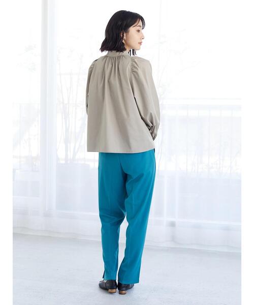 Green　Parks（グリーンパークス）の「らくらくスレンダーパンツ（スラックス・レディース・ブラック/オレンジ/ブルー/ホワイト系その他2・FREE）」の5枚目の写真