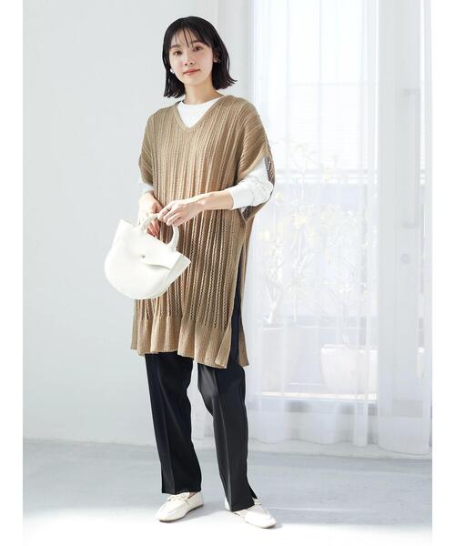 Green　Parks（グリーンパークス）の「らくらくスレンダーパンツ（スラックス・レディース・ブラック/オレンジ/ブルー/ホワイト系その他2・FREE）」の12枚目の写真