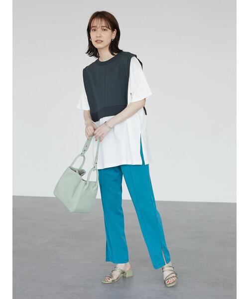 Green　Parks（グリーンパークス）の「らくらくスレンダーパンツ（スラックス・レディース・ブラック/オレンジ/ブルー/ホワイト系その他2・FREE）」の17枚目の写真