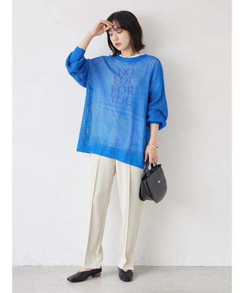 Green　Parks（グリーンパークス）の「らくらくスレンダーパンツ（スラックス・レディース・ブラック/オレンジ/ブルー/ホワイト系その他2・FREE）」の21枚目の写真