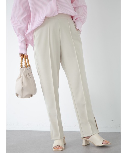 Green　Parks（グリーンパークス）の「らくらくスレンダーパンツ（スラックス・レディース・ブラック/オレンジ/ブルー/ホワイト系その他2・FREE）」の2枚目の写真