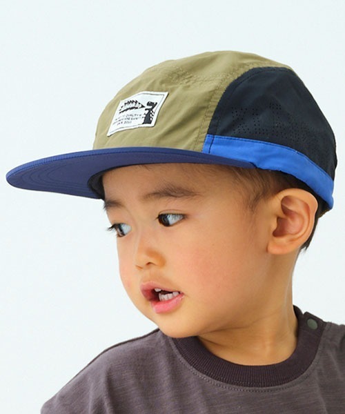 kladskap(クレードスコープ)の「恐竜配色ジェットキャップ(キャップ・キッズ・カーキ/マルチ・M/S/L)」の2枚目の写真