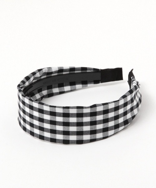 ALAND（エーランド）の「3.3Field Trip／ギンガムCHECKヘアバンド 2279039（カチューシャ・レディース・ライトブルー/ブラック/ベージュ・FREE）」の2枚目の写真