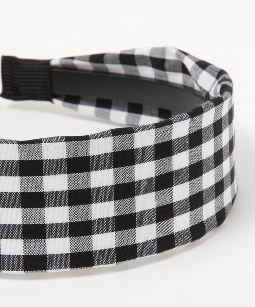 ALAND（エーランド）の「3.3Field Trip／ギンガムCHECKヘアバンド 2279039（カチューシャ・レディース・ライトブルー/ブラック/ベージュ・FREE）」の5枚目の写真