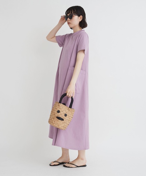 I am I in fact...（アイアムアイインファクト）の「スワイスワイ天竺　ゴアードワンピ（ワンピース・レディース・パープル/グリーン/レッド/ブラック/ダークパープル/ネイビー/カーキ/ボルドー/ブルー・FREE）」の16枚目の写真