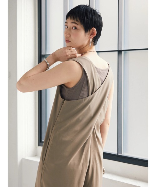 armonia（アルモニーア）の「armonia. バッククロスコンビネゾン（つなぎ/オールインワン・レディース・ブラック/モカ・FREE）」の6枚目の写真