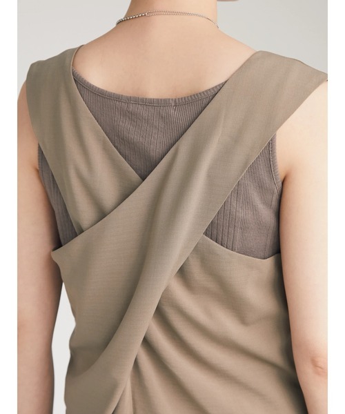 armonia（アルモニーア）の「armonia. バッククロスコンビネゾン（つなぎ/オールインワン・レディース・ブラック/モカ・FREE）」の10枚目の写真