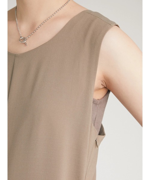 armonia（アルモニーア）の「armonia. バッククロスコンビネゾン（つなぎ/オールインワン・レディース・ブラック/モカ・FREE）」の5枚目の写真