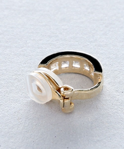 Myosotis☺︎ 1点作品☺︎ バイカラームーンストーンフープイヤリング Myosotis☺︎ 1点作品☺︎ バイカラームーンストーンフープ