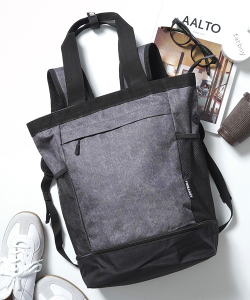 SETUP7(セットアップセブン)の「【FORECAST】3wayアクティブトートバッグorリュックサック 20L シュース収納付き 17inch以下のPCの収納可 9122(バックパック/リュック・メンズ・ブラック/グレー・FREE)」の13枚目の写真