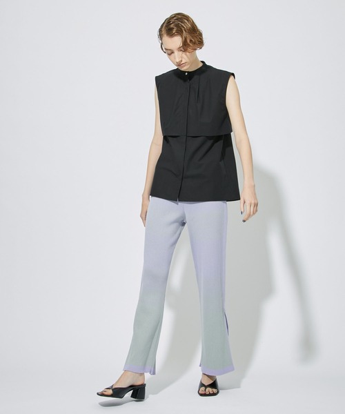 CITY TOKYO(シティトウキョウ)の「ウォッシャブルグラデーションニットパンツ(その他パンツ・レディース・ネイビー/ブルー/ラベンダー・1/2)」の9枚目の写真