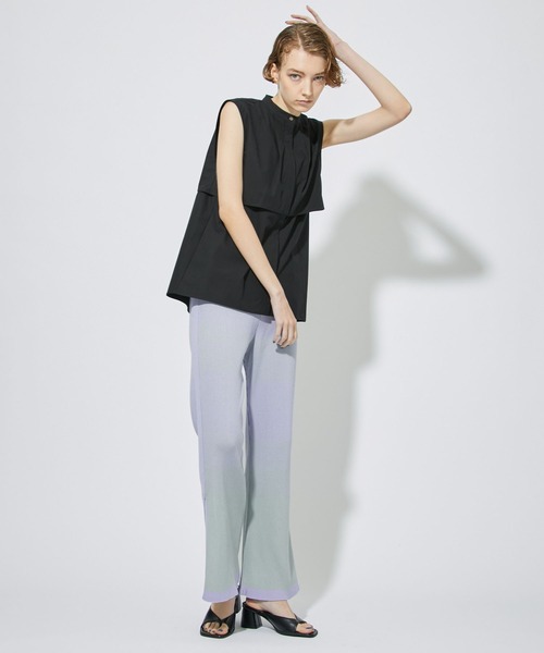 CITY TOKYO(シティトウキョウ)の「ウォッシャブルグラデーションニットパンツ(その他パンツ・レディース・ネイビー/ブルー/ラベンダー・1/2)」の21枚目の写真