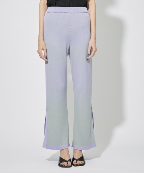 CITY TOKYO(シティトウキョウ)の「ウォッシャブルグラデーションニットパンツ(その他パンツ・レディース・ネイビー/ブルー/ラベンダー・1/2)」の22枚目の写真