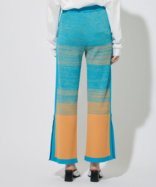 CITY TOKYO(シティトウキョウ)の「ウォッシャブルグラデーションニットパンツ(その他パンツ・レディース・ネイビー/ブルー/ラベンダー・1/2)」の15枚目の写真