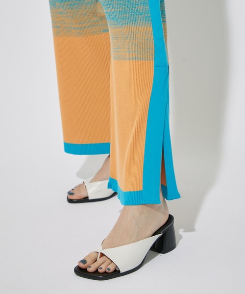 CITY TOKYO(シティトウキョウ)の「ウォッシャブルグラデーションニットパンツ(その他パンツ・レディース・ネイビー/ブルー/ラベンダー・1/2)」の19枚目の写真