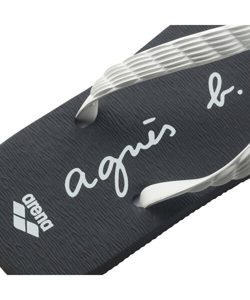agnes b.(アニエスベー)の「【ユニセックス】AF57 TONG ARENA agnes b. x arena ビーチサンダル(サンダル・レディース・ブラック・44/40/36)」の2枚目の写真