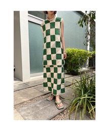 BLACK BY MOUSSY | block crochet knit tops（ブロッククロシェニットトップス）(ニット/セーター)