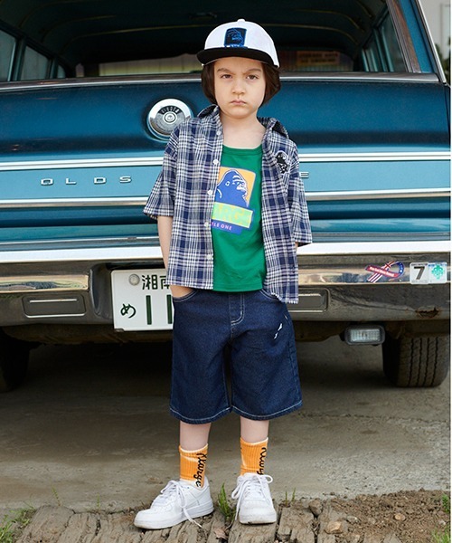 XLARGE KIDS（エクストララージキッズ）の「配色ボックスOGゴリラタンクトップ（タンクトップ・キッズ・グリーン/ブラック/オレンジ・100cm/90cm/120cm/110cm/80ｃｍ/140cm/130cm）」の9枚目の写真