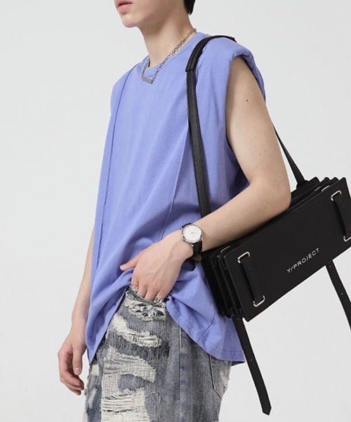 WESTBOY（ウエストボーイ）の「ルーズノースリーブカットソーWO22S4TP01 【WB ORIGINALS】（Tシャツ/カットソー・メンズ・グリーン/ブラック/ホワイト/パープル・M/L/XL）」の10枚目の写真