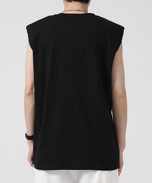 WESTBOY（ウエストボーイ）の「ルーズノースリーブカットソーWO22S4TP01 【WB ORIGINALS】（Tシャツ/カットソー・メンズ・グリーン/ブラック/ホワイト/パープル・M/L/XL）」の12枚目の写真