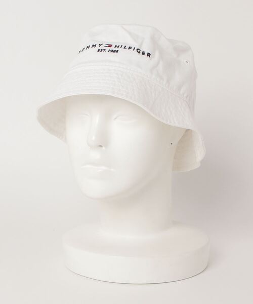 TOMMY HILFIGER(トミーヒルフィガー)の「TOMMY HILFIGER / トミーヒルフィガー AM TH ESTABLISHED BUCKET HAT バケットハット(ハット・メンズ・ホワイト/ベージュ/ブルー系その他/グリーン/ブルー/その他・MEDIUM/LARGE/FREE)」の9枚目の写真