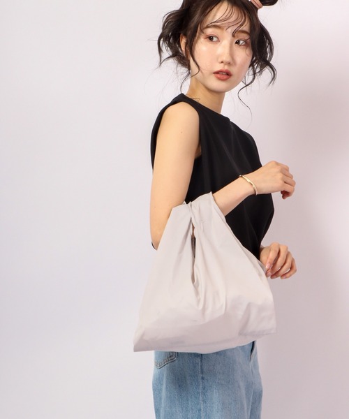 DAY OUT（デイアウト）の「DAY OUT Choi-MOCHI-Mini Eco Bag / チョイモチ-ミニエコバッグ（エコバッグ/サブバッグ・メンズ・ブラック/ブラウン/ホワイト/グレー・FREE）」の13枚目の写真