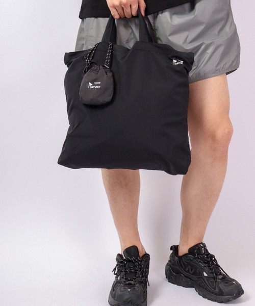 DAY OUT（デイアウト）の「DAY OUT Choi-MOCHI-Mini Eco Bag / チョイモチ-ミニエコバッグ（エコバッグ/サブバッグ・メンズ・ブラック/ブラウン/ホワイト/グレー・FREE）」の12枚目の写真