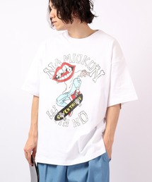 RE730 なみおくん ドロップショルダー ルーズ半袖Tシャツ