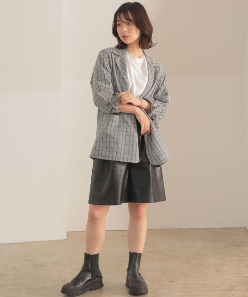 BeAMS DOT（ビームスドット）の「BeAMS DOT / フェイクレザー キュロット（その他パンツ・レディース・ブラック/ダークブラウン・FREE）」の13枚目の写真