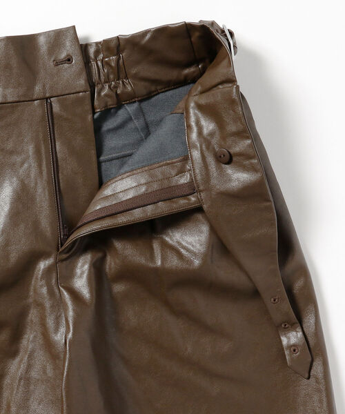 BeAMS DOT（ビームスドット）の「BeAMS DOT / フェイクレザー キュロット（その他パンツ・レディース・ブラック/ダークブラウン・FREE）」の8枚目の写真