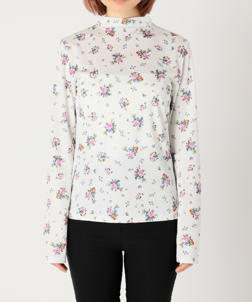 EDIT. FOR LULU（エディットフォールル）の「フラワージャージ タートルネックトップ（Tシャツ/カットソー・レディース・ホワイト・FREE）」の11枚目の写真