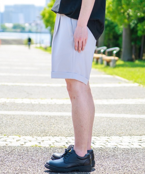 mimonal（ミモナル）の「カラータックショートパンツ（その他パンツ・メンズ・ブラック/ベージュ/グレー/アイボリー・M/L）」の7枚目の写真