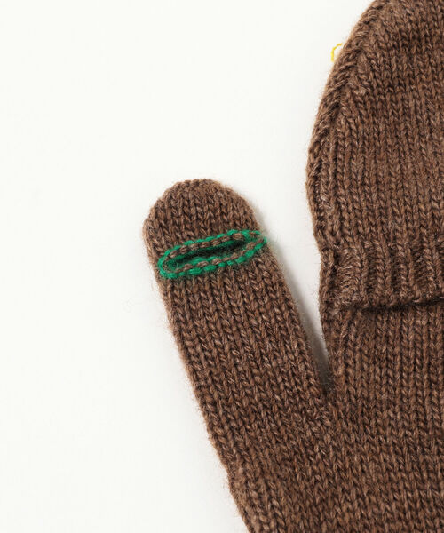 BEAMS BOY(ビームスボーイ)の「BEAMS BOY / アーガイル ミトン(手袋・レディース・ブラウン/ピンク・ONE SIZE)」の8枚目の写真