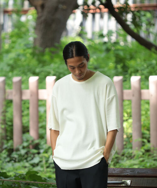 BEAMS(ビームス)の「BEAMS / ルーズ サーマル Tシャツ(Tシャツ/カットソー・メンズ・ベージュ/オフホワイト/ブラック系その他4・S/M/L/XL)」の6枚目の写真