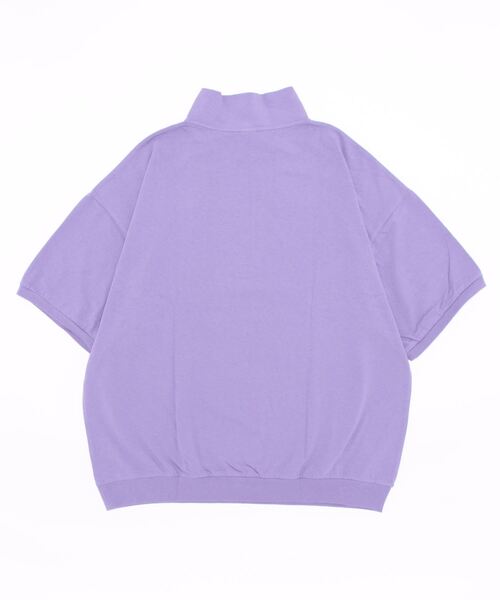 VIBGYOR(ヴィブジョー)の「ハーフZIP 刺繍 半袖 Hi/N(BEY)(Tシャツ/カットソー・メンズ・パープル/アッシュグレー/グリーン・MEDIUM/LARGE)」の16枚目の写真