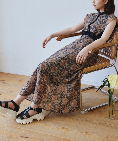 idem（イデム）の「paisley flare skirt/ペイズリーフレアスカート（スカート・レディース・ボルドー/ブラック・FREE/SMALL）」の11枚目の写真