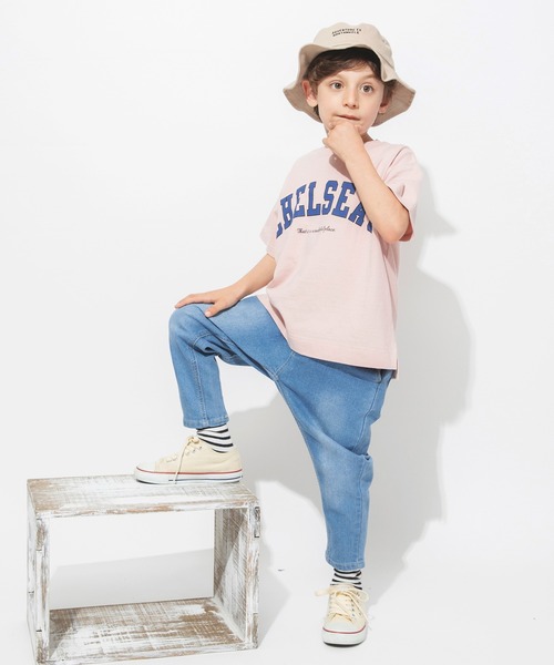 BRANSHES（ブランシェス）の「ガーデナーテーパードデニムパンツ（デニムパンツ・キッズ・ネイビー/ブルー/グレー・90/110/160/140/100/130/150/120）」の8枚目の写真