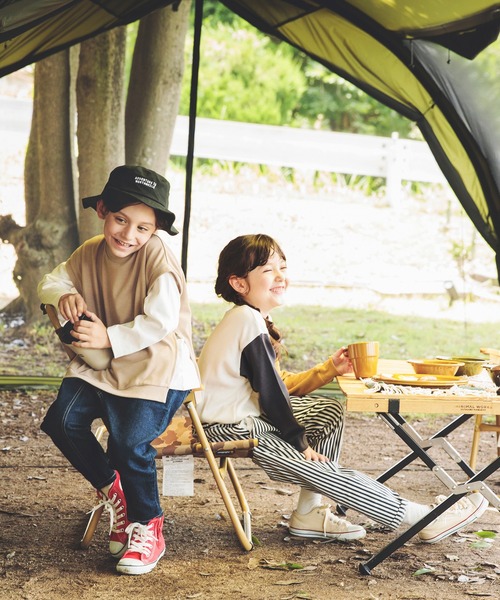 BRANSHES（ブランシェス）の「ガーデナーテーパードデニムパンツ（デニムパンツ・キッズ・ネイビー/ブルー/グレー・90/110/160/140/100/130/150/120）」の12枚目の写真