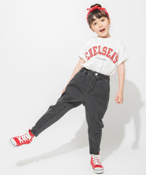 BRANSHES（ブランシェス）の「ガーデナーテーパードデニムパンツ（デニムパンツ・キッズ・ネイビー/ブルー/グレー・90/110/160/140/100/130/150/120）」の10枚目の写真