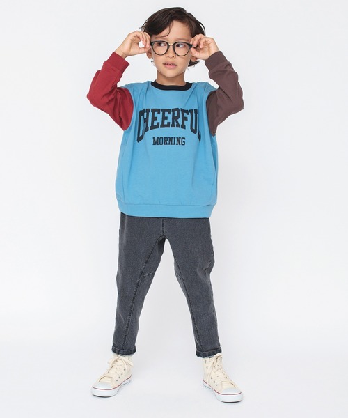 BRANSHES（ブランシェス）の「ガーデナーテーパードデニムパンツ（デニムパンツ・キッズ・ネイビー/ブルー/グレー・90/110/160/140/100/130/150/120）」の21枚目の写真