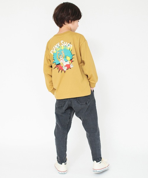 BRANSHES（ブランシェス）の「ガーデナーテーパードデニムパンツ（デニムパンツ・キッズ・ネイビー/ブルー/グレー・90/110/160/140/100/130/150/120）」の19枚目の写真