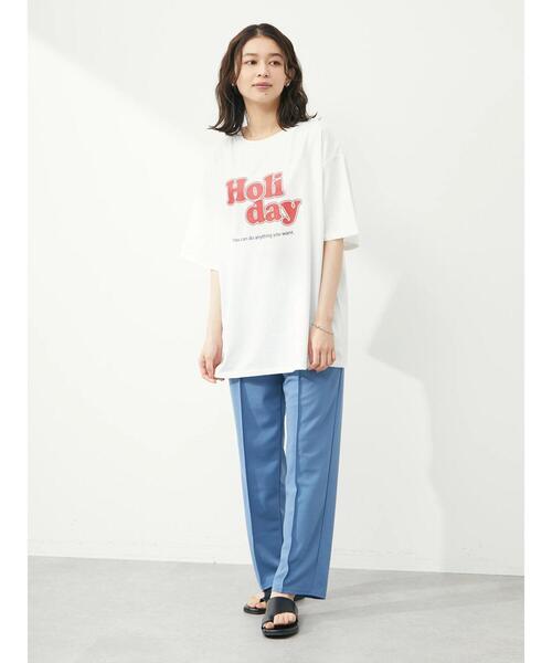 Green　Parks（グリーンパークス）の「・novem9 スムースセンターシームパンツ（その他パンツ・レディース・ブラック/グリーン系その他3/レッド/ブルー・FREE）」の9枚目の写真