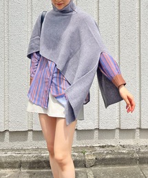 タートルネック ポンチョ ニット/セーター」に該当する