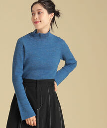 Ray BEAMS | Ray BEAMS / メランジ リブ ハイネック ニット(ニット/セーター)