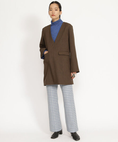 Ray BEAMS（レイビームス）の「Ray BEAMS / メランジ リブ ハイネック ニット（ニット/セーター・レディース・オレンジ/ブルー/グリーン・ONE SIZE）」の22枚目の写真