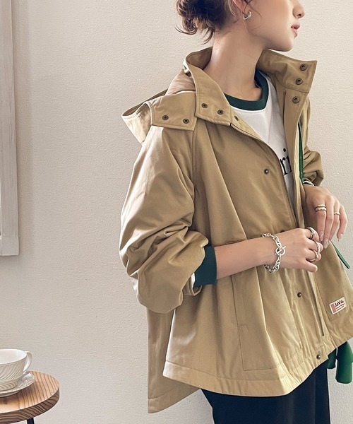 Java（ジャバ）の「《JaVaジャバ コラボ》レディらしさを+。ラウンドヘムフレアマウンテンパーカー（マウンテンパーカー・レディース・ブラック/アイボリー/ライトベージュ・LARGE/MEDIUM/X-LARGE）」の20枚目の写真