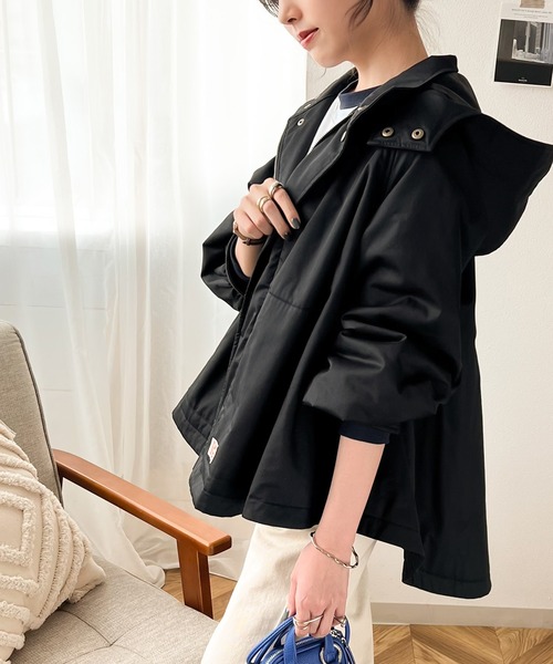 Java（ジャバ）の「《JaVaジャバ コラボ》レディらしさを+。ラウンドヘムフレアマウンテンパーカー（マウンテンパーカー・レディース・ブラック/アイボリー/ライトベージュ・LARGE/MEDIUM/X-LARGE）」の7枚目の写真