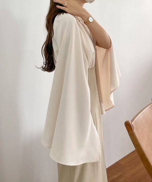 セール】フレアスリットスリーブブラウス（シャツ/ブラウス）｜Louere