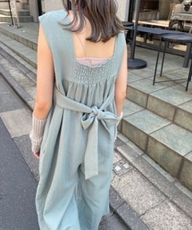 Kastane | BACKリボンイージーサロペット(サロペット/オーバーオール)